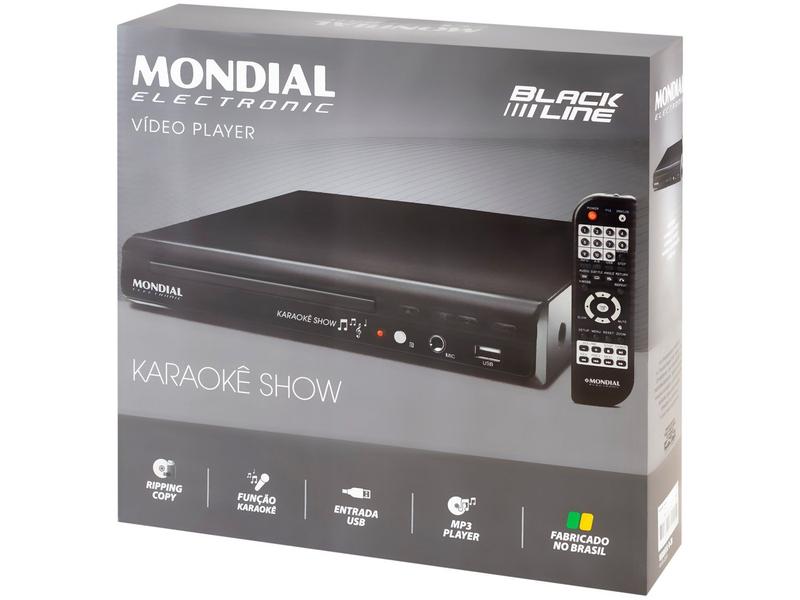 DVD Player D-20 Com Karaokê MP3 USB Il Mondial Bivolt - Dvd Player